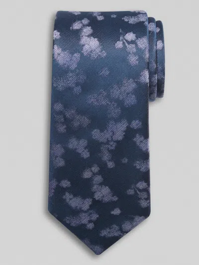 Awearness Kenneth Cole Narrow Floral Tie Purple - Size: One Size