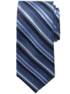 Awearness Kenneth Cole Narrow Satin Stripe Tie In Blue