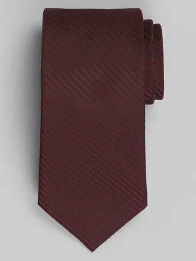 Awearness Kenneth Cole Ribbit Stripe Tie Burgundy - Size: One Size