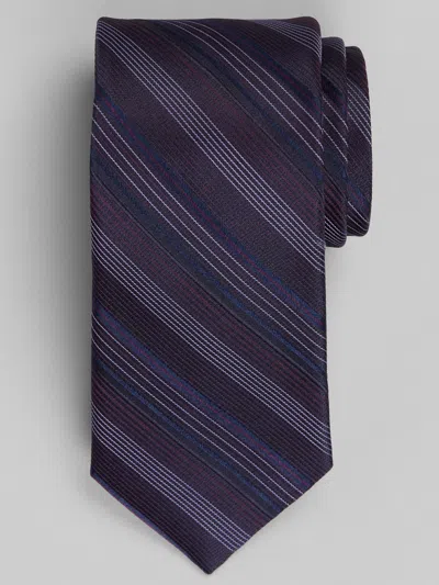 Awearness Kenneth Cole Singular Stripe Tie Purple - Size: One Size