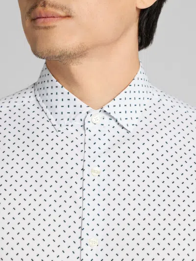 Awearness Kenneth Cole Slim Fit 4-way Stretch Button Up Shirt In Multi