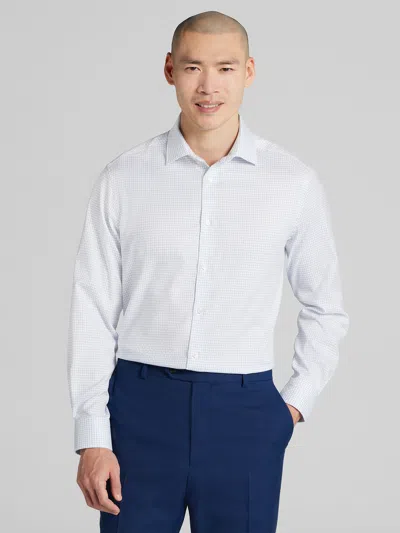 Awearness Kenneth Cole Slim Fit Check Dress Shirt In White