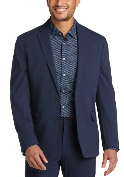 Awearness Kenneth Cole Slim Fit Knit Men's Suit Jacket In Blue