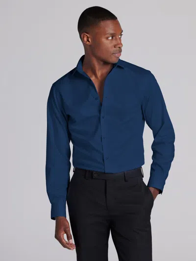 Awearness Kenneth Cole Slim Fit Performance Dress Shirt In Blue