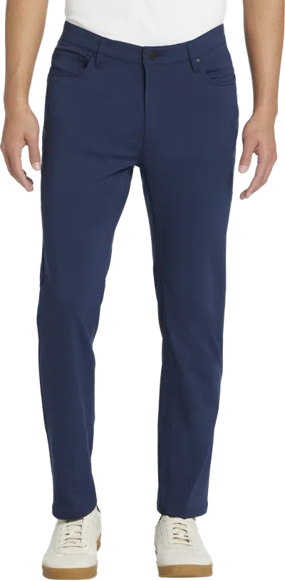 Awearness Kenneth Cole Slim Fit Performance Tech 5-pocket Pants In Blue