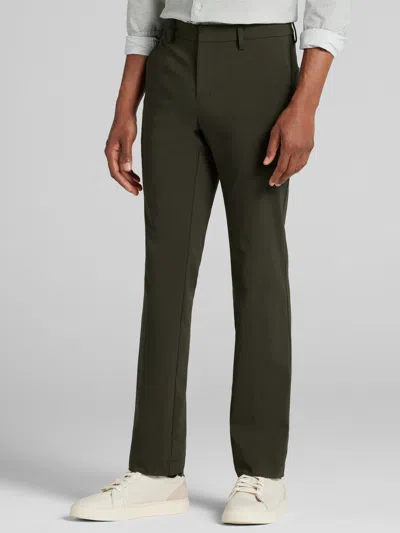 Awearness Kenneth Cole Slim Fit Performance Tech Chinos In Brown