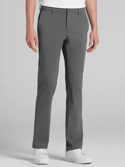 Awearness Kenneth Cole Slim Fit Performance Tech Chinos Charcoal - Size: 30w X 32l In Gray
