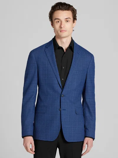 Awearness Kenneth Cole Slim Fit Plaid Sport Coat In Blue