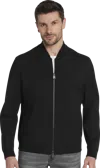Awearness Kenneth Cole Stretch Bomber Jacket In Black
