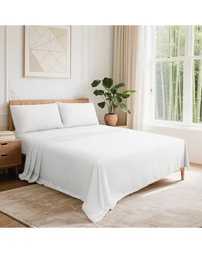 Awesome Home 300 Thread Count Sheet Set In White