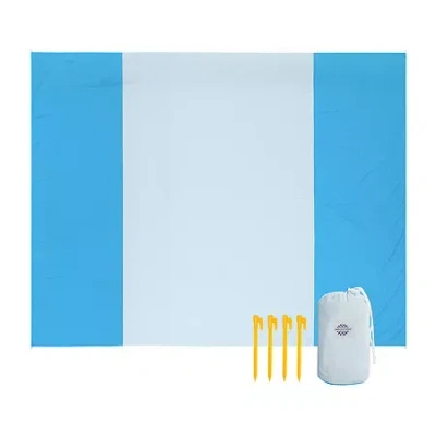 Awesome Home Beach And Picnic Waterproof Beach Blanket In Blue