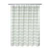Awesome Home Beach Stripe Shower Curtain In Green