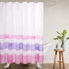 Awesome Home Crinkle Stripe Recycled Shower Curtain In Purple