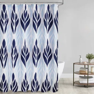 Awesome Home Leaf Medallion Recycled Shower Curtain In Multi