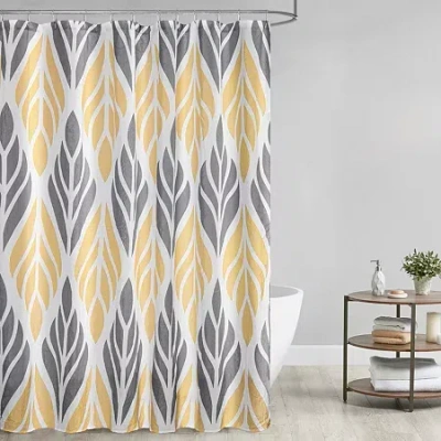 Awesome Home Leaf Medallion Recycled Shower Curtain In Multi
