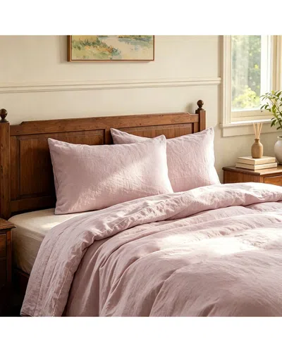 Awesome Home Linen Knife Edge Pillow With Insert In Pink