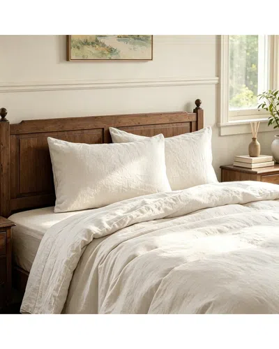 AWESOME HOME AWESOME HOME LINEN KNIFE EDGE PILLOW WITH INSERT