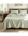 Awesome Home Linen Solid Sheet Set In Green
