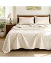 Awesome Home Linen Solid Sheet Set In Neutral