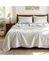Awesome Home Linen Solid Sheet Set In White