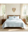 Awesome Home Linen Solid Stripe Quilt Set