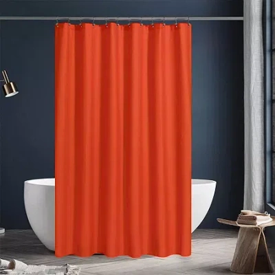 Awesome Home Ny Liner Eco Friendly Water Repellent Shower Curtain Liner In Orange