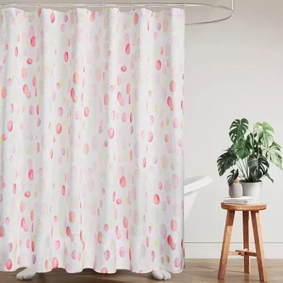 Awesome Home Painter Dots Dobby Shower Curtain In Multi