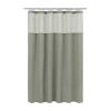 Awesome Home Polyester Waffle Snap In Liner Shower Curtain Set In Green