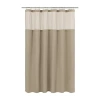 Awesome Home Polyester Waffle Snap In Liner Shower Curtain Set In Sand