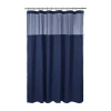 Awesome Home Starburst Snap In Liner Hooks Shower Curtain Set In Blue