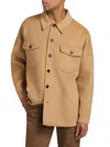 Awet Men's Bilen Wool Shirt Jacket In Brown