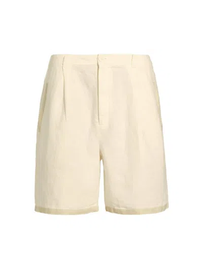 Awet Men's Nazren Linen Shorts In Bone