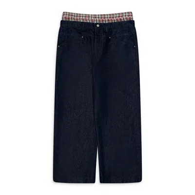 Awge Baggy 90's Style Denim Jean Blue In Black