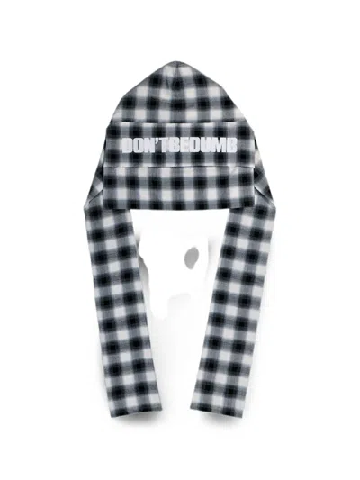 Awge Check-print Graphic-print Durag In Blue