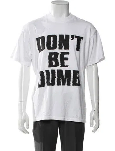 Pre-owned Awge Graphic Print Crew Neck T-shirt In White