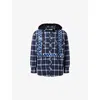 Awge Mens Dark Check Workwear Flannel Check Cotton-blend Jacket In Multi
