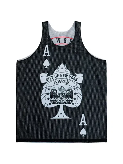 Awge Reversible Mesh Tank Top In Gray