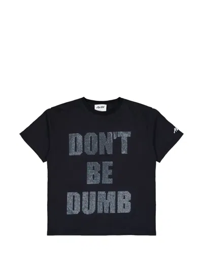 Awge Rhinestone-embellished Logo-print T-shirt In Black