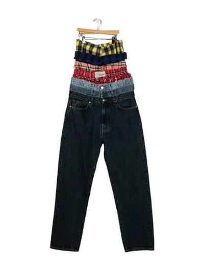 Pre-owned Awge Straight-leg Jeans In Blue