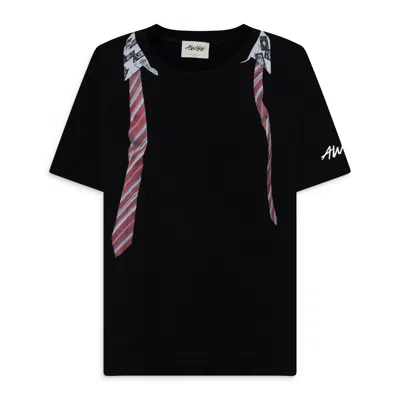 Awge Tie Trompe Shirt Black