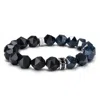 Awnl Men's Blue / Black Poseidon Onyx & Dumortierite Bracelet
