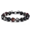 Awnl Men's Tricolor Beaded Macrame Bracelet