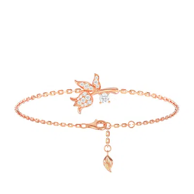 Awnl Women's Lily Of The Valley Sterling Silver Bracelet - Rose Gold