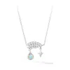 Awnl Women's Rainbow Bridge Opal Sterling Silver Necklace In Silver