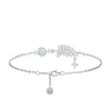 Awnl Women's Silver Rainbow Bridge Opal Bracelet In Silver