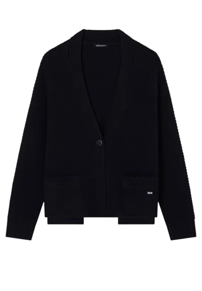 Ax-armani Cardigan Woman  1306af166041-ne Box In Black