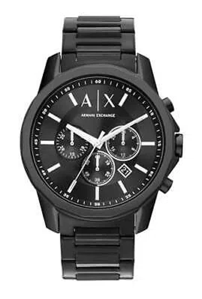 Pre-owned Armani Exchange Analog Black Dial Men's Watch-ax1722