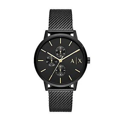 Pre-owned Ax Armani Exchange Armani Exchange Analog Black Dial Men's Watch-ax2716