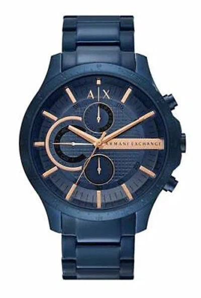 Pre-owned Armani Exchange Analog Blue Dial Men's Watch-ax2430
