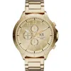 Ax Armani Exchange Chronograph Bracelet Watch In Gold